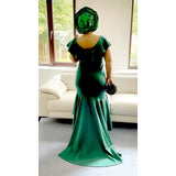 The Beautiful Green Hi-lo Occasion Long Dress