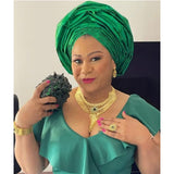 The Beautiful Green Hi-lo Occasion Long Dress