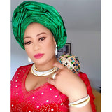 The Long Velvet Red Dress with Gold Stones