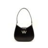 White Half Moon Underarm Shoulder Bag