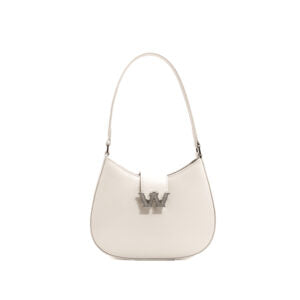 White Half Moon Underarm Shoulder Bag