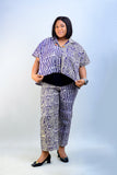 Jubilee BATIK CROPPED TOP AND TROUSERS BOTTOM