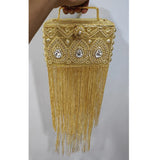 Phatbird India Luxe Gold Tassel Clutch