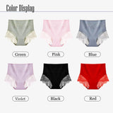Cotton High Waist Lace Underwear Tummy tuck
