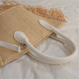 Phatbird tassel Woven raffia straw Beach Bag Woven Shoulder Bag