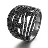 Phatbird Trendy Stacks Charm Statement Ring for Women  Cubic Zircon Finger Rings