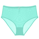 Varsbaby Sexy Light Yellow Light Green Briefs Transparent Panties S-XXL High-waist Underwear Summer See-through Underpants
