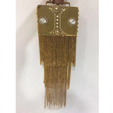 Phatbird India Luxe Gold Tassel Clutch