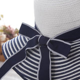 Phatbird Hepburn Wind Striped Bowknot Summer Hat
