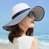 Phatbird Hepburn Wind Striped Bowknot Summer Hat