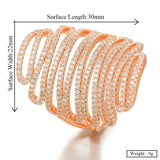 Phatbird Trendy Stacks Charm Statement Ring for Women  Cubic Zircon Finger Rings