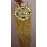 Phatbird Indian Elegance Gold Tassel Clutch