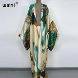 Afro Boho Batwing Kimono Maxi Holiday