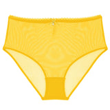 Varsbaby Sexy Light Yellow Light Green Briefs Transparent Panties S-XXL High-waist Underwear Summer See-through Underpants