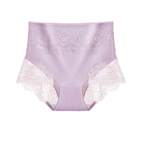 Cotton High Waist Lace Underwear Tummy tuck