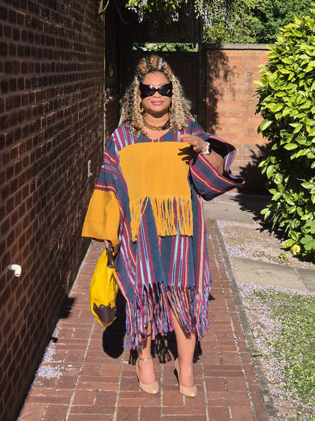 Jubilee Afro Aso Oke with Mid Tassels — London — Luxury African Wear, Fast Local Pickup