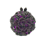 Green Roundness Flower Crystal Clutch Bags