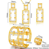 Phatbird Precious Luxury Jewelry Set Earrings Necklace Bangle Ring