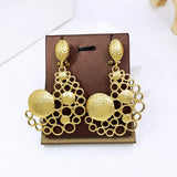 Phatbird Earrings For Women Gold Color Big Drop Earrings 18K Gold Plated