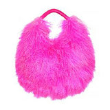 Phatbird Real Mongolia Fur Handbags Women's Lamb Fur Plush Shoulder Bags Soft Fur Hobo Handbag
