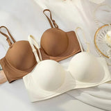Strapless Push Up Wireless 3/4 Cup Bra