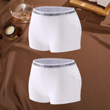 FINETOO 2Pcs/Set Low Waist Women's Underwear Cotton Boxer Plus Size Short Pants For Lady Sexy High Stretch Underwear S-XXL Brief