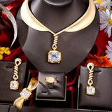 4- Pieces Spiral Wedding Jewellery set