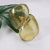 Phatbird  Brown Coffee Irregular Acrylic Resin Chunky Bangles for Women Goth Geometric