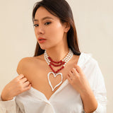 Phatbird Majestic Heart Pendant Choker Necklace