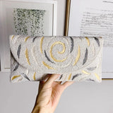 Phatbird Vintage Chic Beaded Envelope Clutch