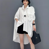 Oversize Hi-Lo Statement Loose Fit Shirt