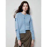 Phatbird Bow Jacquard Knit Cardigan