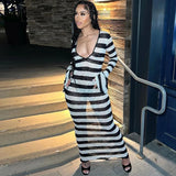 White/Black Holiday Streetwear Bodycon