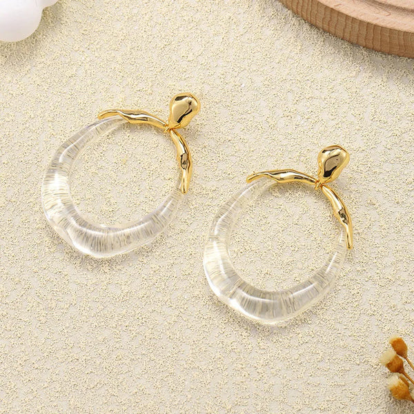 Phatbird Fashion Quality Transparent Clear Women Hoop Drop Earrings Jewelry