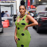 Phatbird Sexy See Through Knitted Maxi Dress Hollow Out Deep Neck Pot Robes Tassel Hem Fork Party