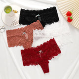 Sexy Lace Thongs Panties Low-waist Briefs Intimates