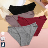 Women Soft Cotton Panties Low Rise Breathable Underwear with Button Design