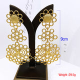 Phatbird Earrings For Women Gold Color Big Drop Earrings 18K Gold Plated