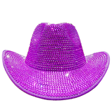 PHATBIRD Red faux Rhinestone Fedora Hat