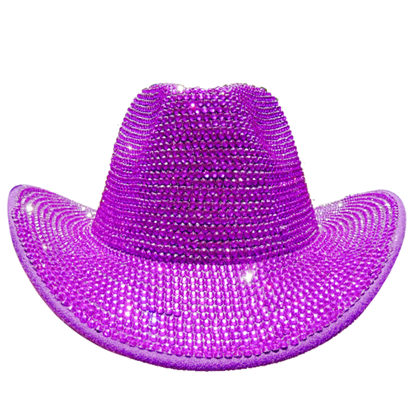 PHATBIRD Red faux Rhinestone Fedora Hat