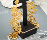 Phatbird Classic Women Drop Earrings Luxury 18K Gold Plated Long For Dangle Earrings