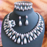 4- Pieces Luxury Pin Ball Jewellery set