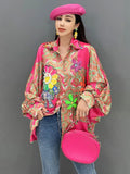 Phatbird Sequin Floral Blouse