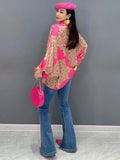 Phatbird Sequin Floral Blouse
