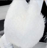 Phatbird Real Mongolia Fur Handbags Women's Lamb Fur Plush Shoulder Bags Soft Fur Hobo Handbag