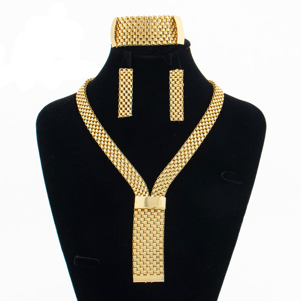 PHATBIRD LUXURY ITALIAN PLATED JEWELRY SET