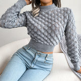 Phatbird Allure Hollow-Knit Crop Jumper