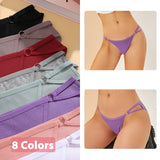 Women Soft Cotton Panties Low Rise Breathable Underwear with Button Design