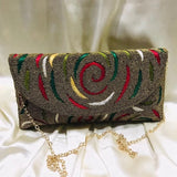 Phatbird Vintage Chic Beaded Envelope Clutch