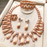 4- Pieces Luxury Pin Ball Jewellery set